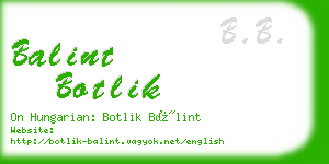 balint botlik business card